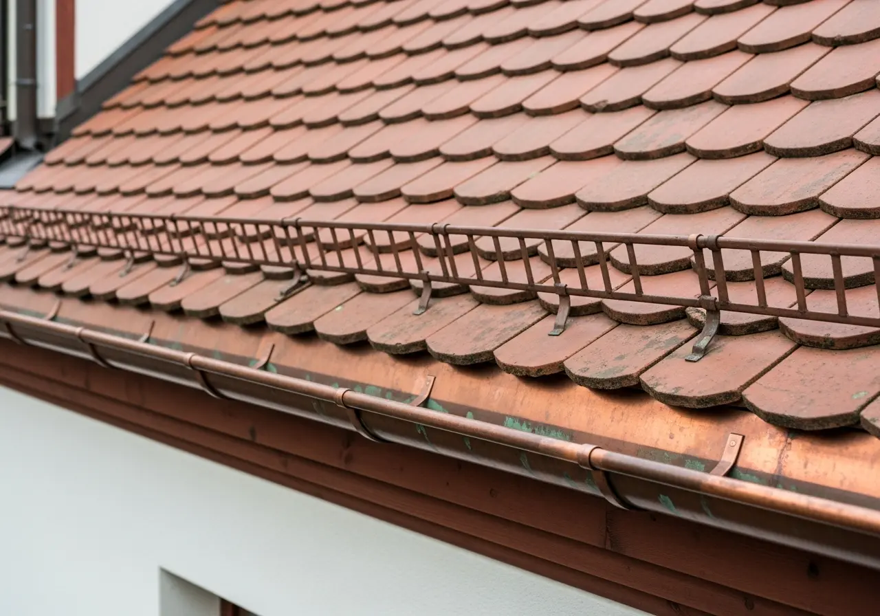 Traditionelles Biberschwanz-Ziegeldach