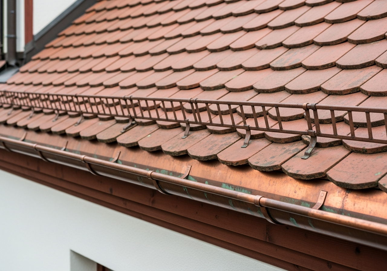 Traditionelles Biberschwanz-Ziegeldach